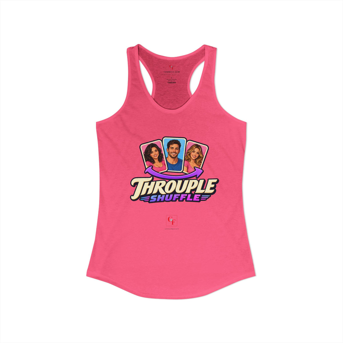 Throuple Shuffle Variation Racerback Tank