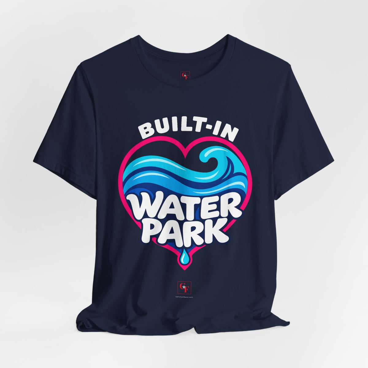 Built-In Water Park Heart Waves Tee
