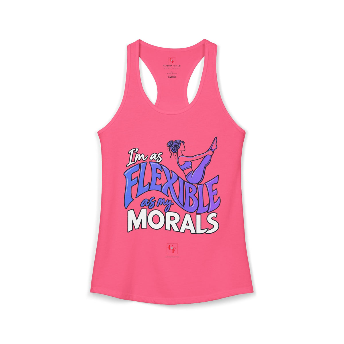 Flexible As My Morals Racerback Tank
