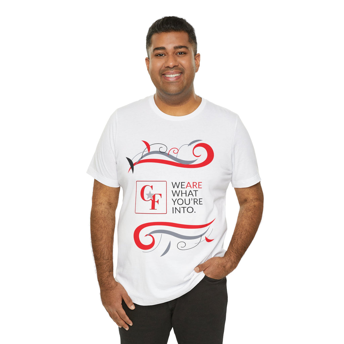 CF Originals "We Are What You're Into" Flowing Twist Tee