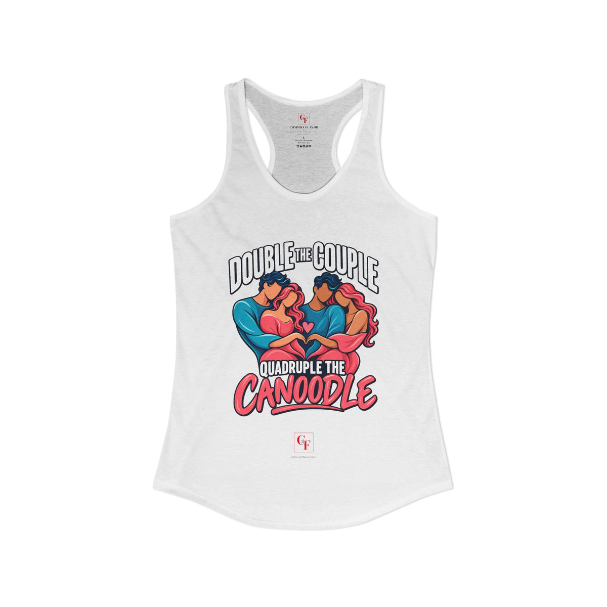 Double Couple Quad Canoodle Racerback Tank