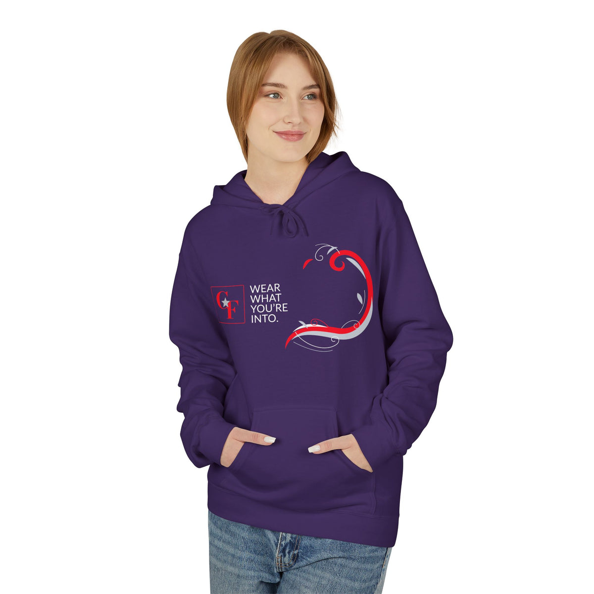 Common Flavor Originals "Wear What You're Into" Side Sweep Hoodie