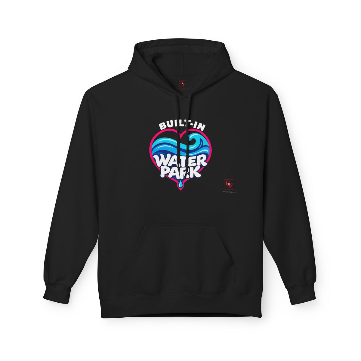 Built-In Water Park Heart Waves Hoodie