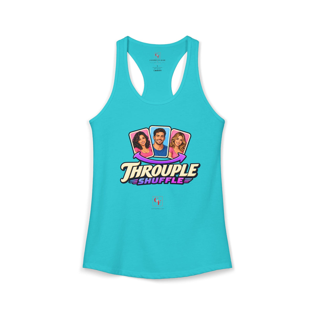 Throuple Shuffle Variation Racerback Tank