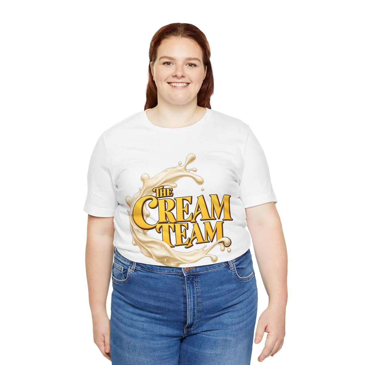 Cream Team Splash Tee