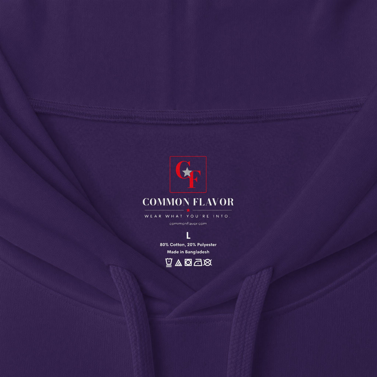 Common Flavor Originals "Wear What You're Into" Side Sweep Hoodie