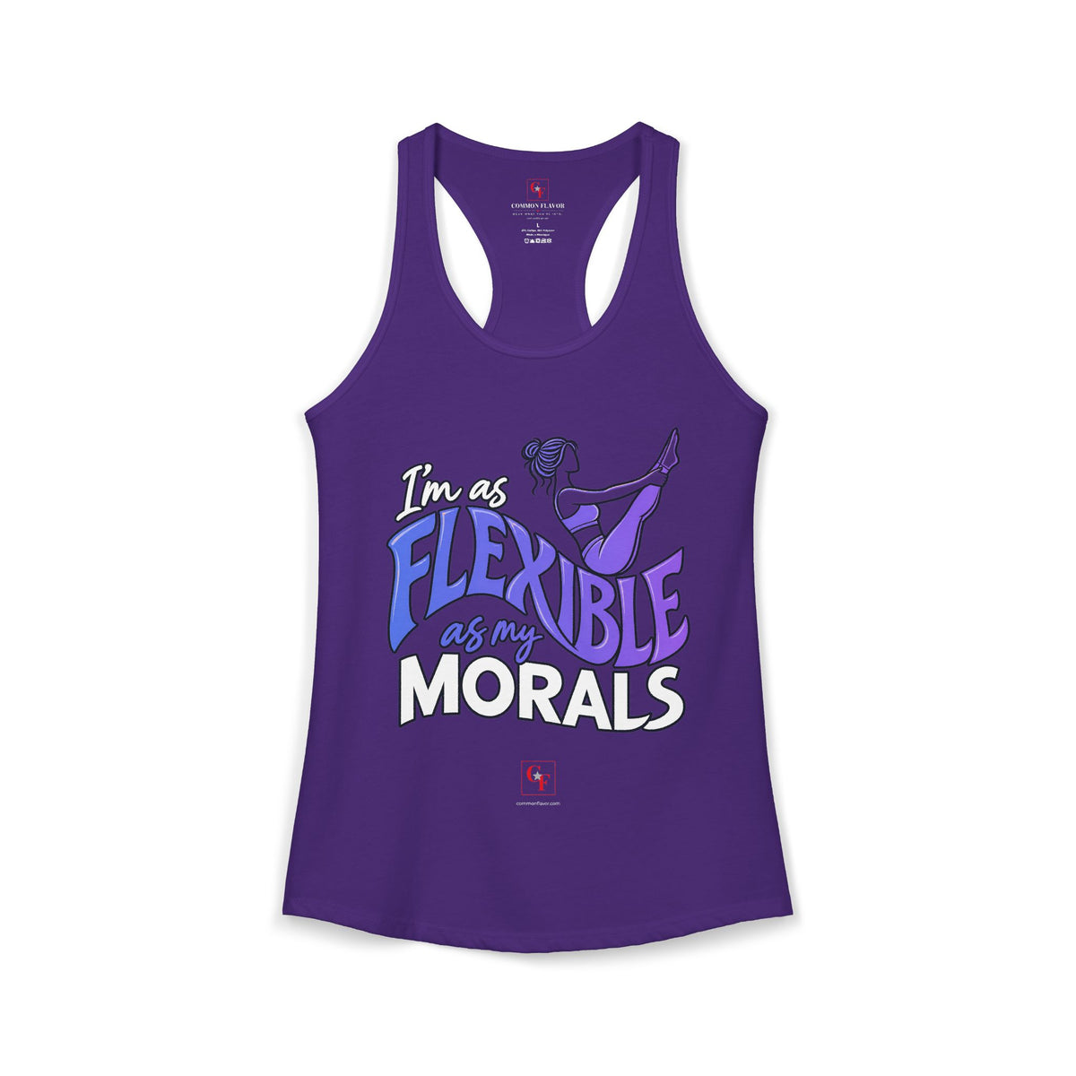 Flexible As My Morals Racerback Tank
