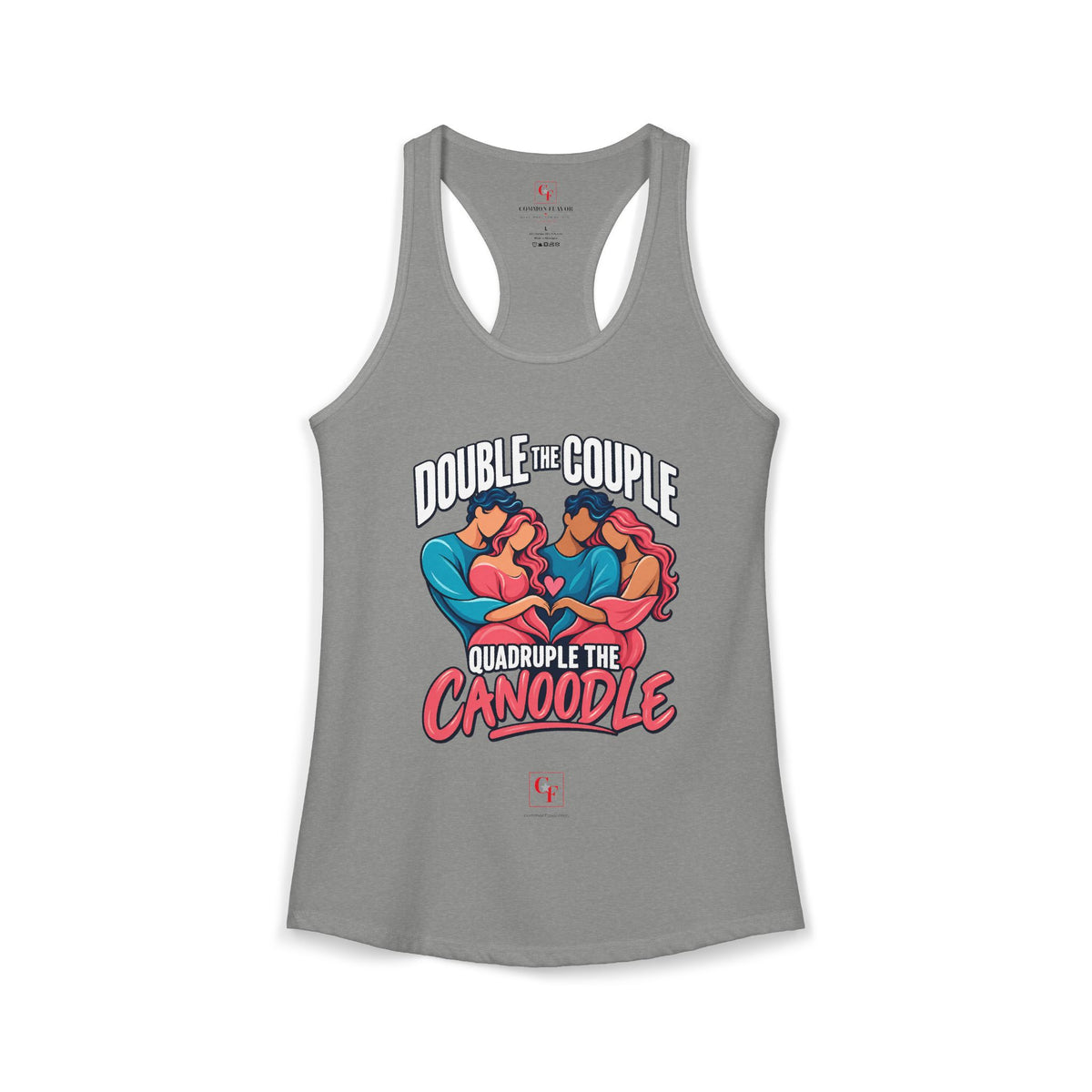 Double Couple Quad Canoodle Racerback Tank
