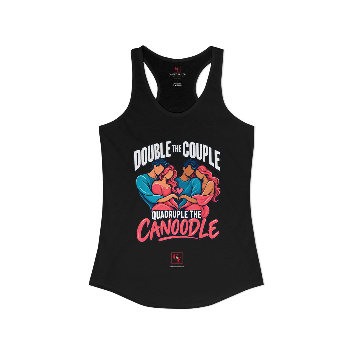 Double Couple Quad Canoodle Racerback Tank