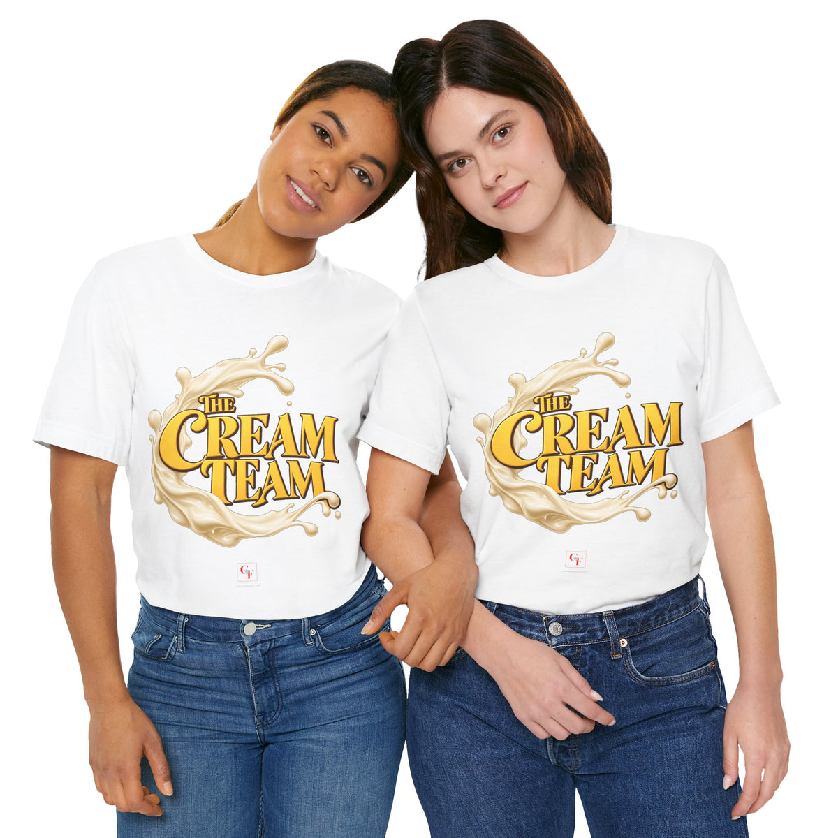 Cream Team Splash Tee