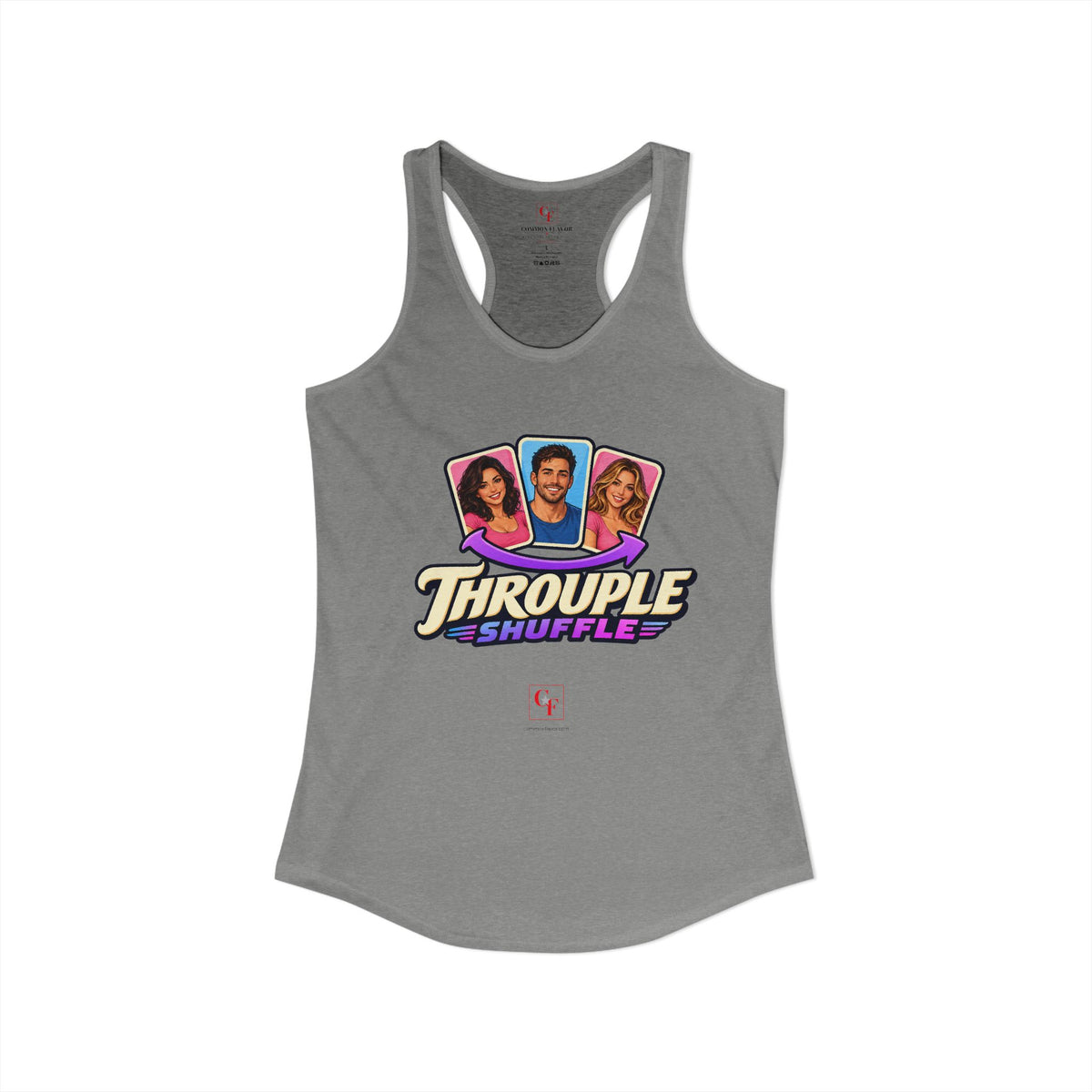 Throuple Shuffle Variation Racerback Tank