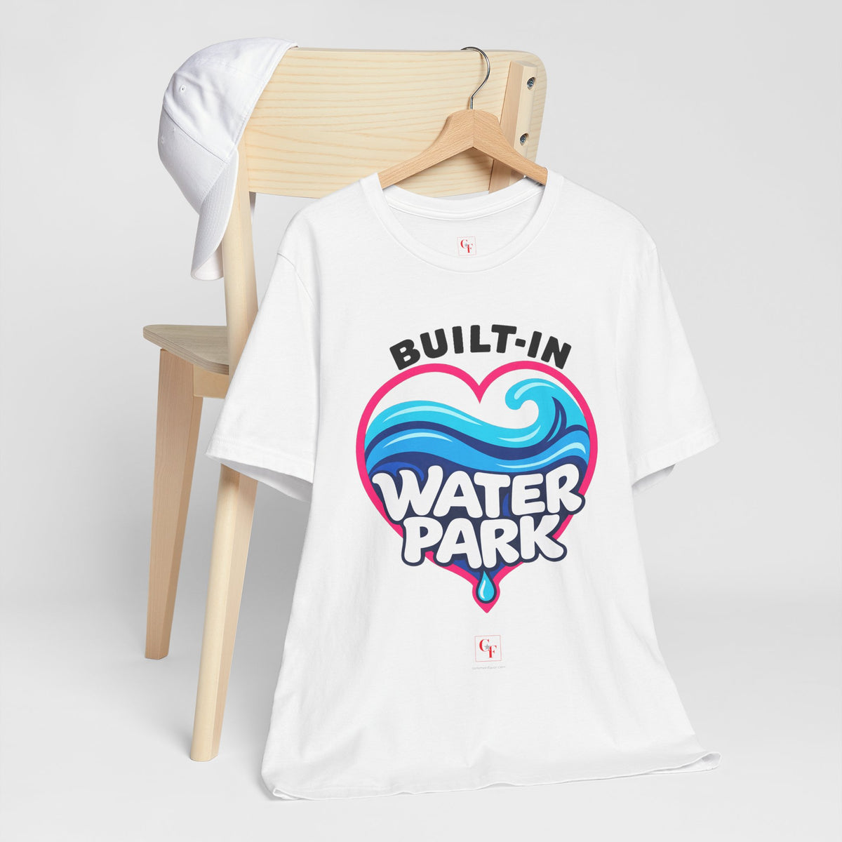Built-In Water Park Heart Waves Tee