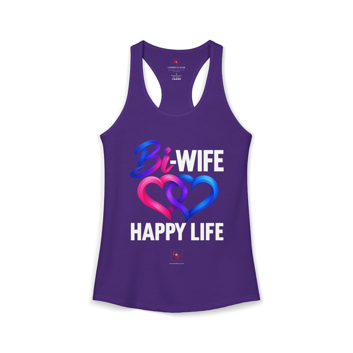 Bi Wife Happy Life Racerback Tank